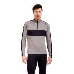 Swix Tista 1/2 Zip Top Men's in Light Grey Melange
